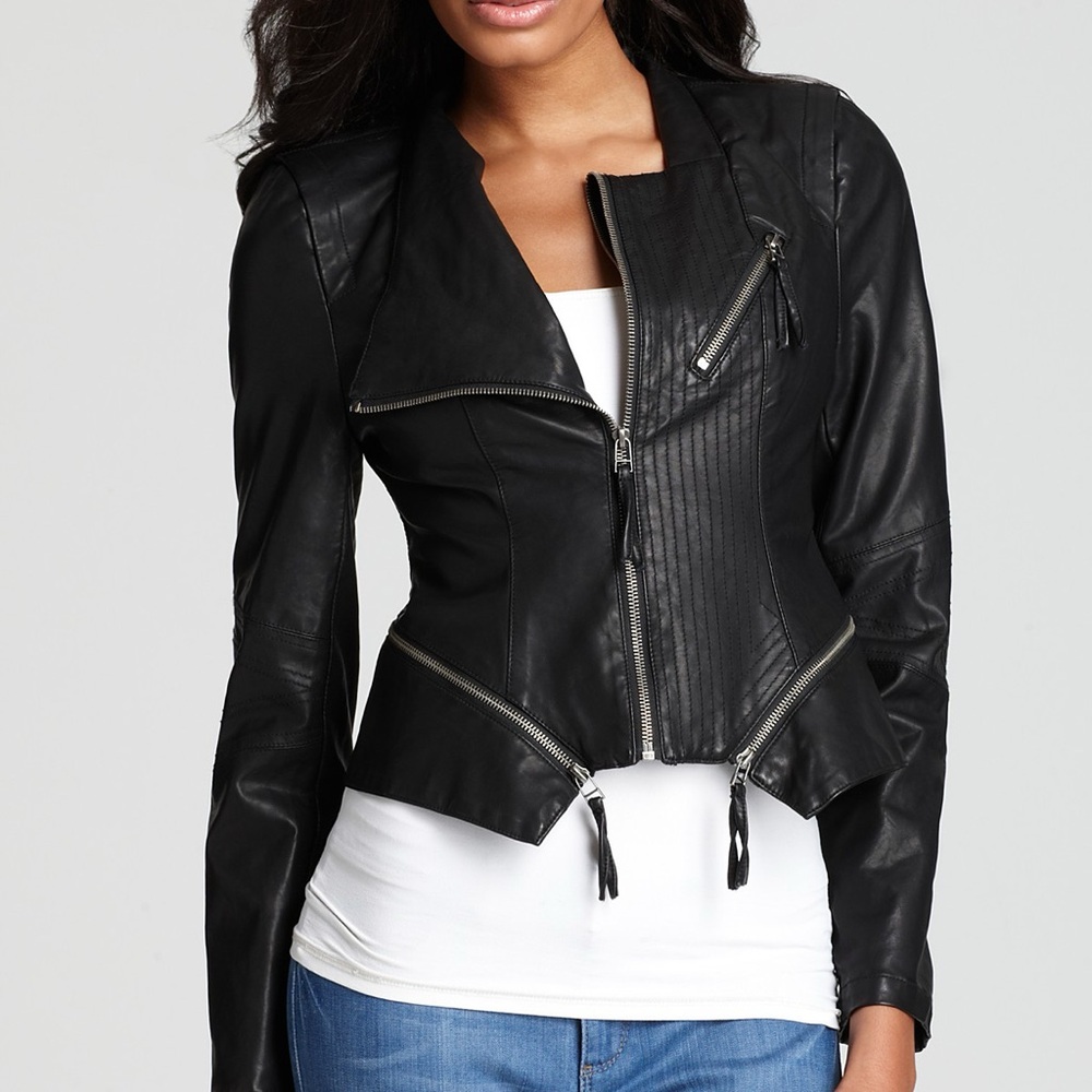 BLANKNYC Faux Leather Moto Jacket